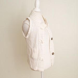 Ivory sweater vest